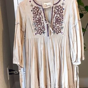 Hippie embroidery dress